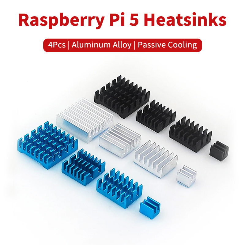Raspberry Pi Water Cooling Kit - 4 Stuks Raspberry Pi 5 Heatsinks