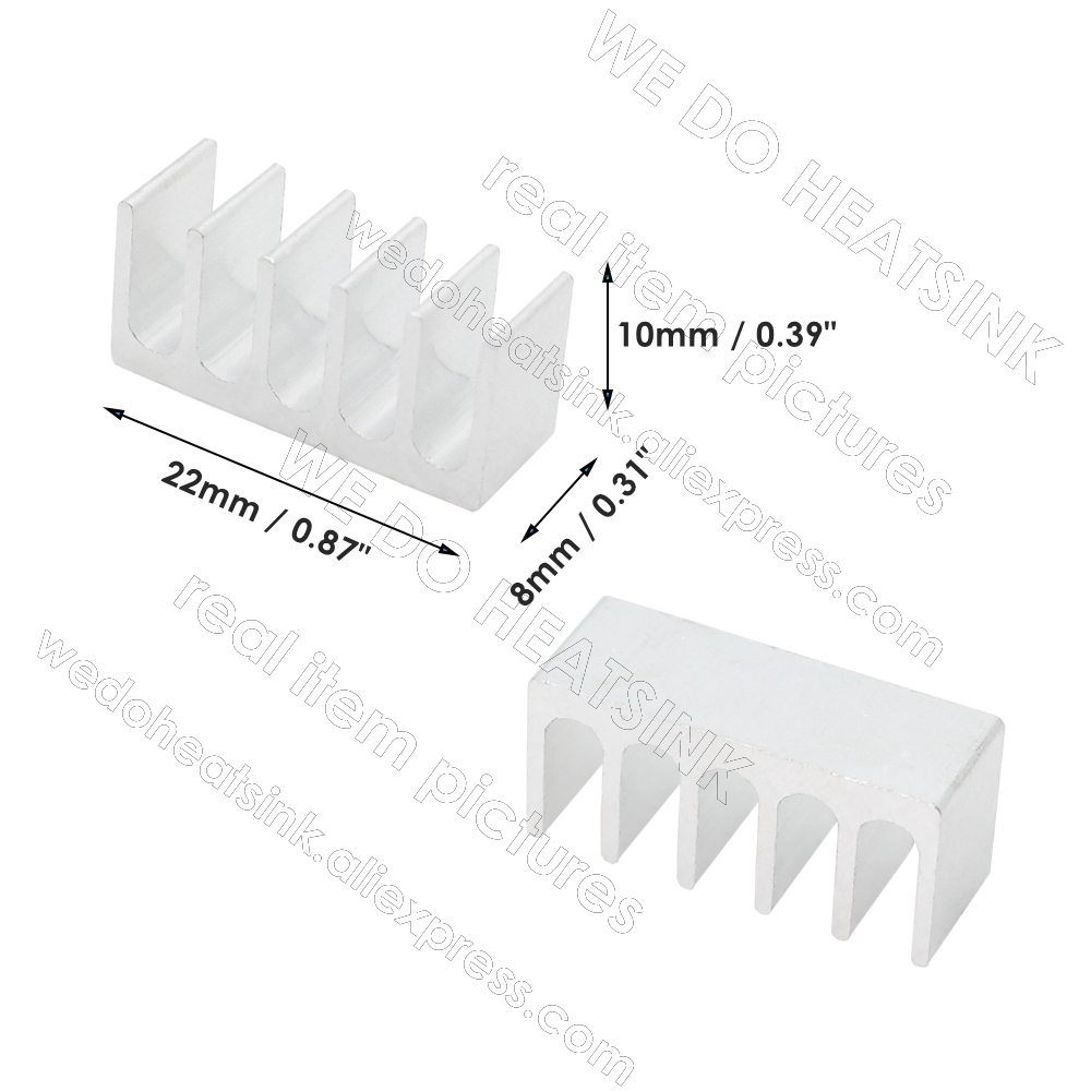 WIJ DOEN HEATSINK 8x22x10mm Al - Raspberry Pi Water Cooling Kit recensie en prijs