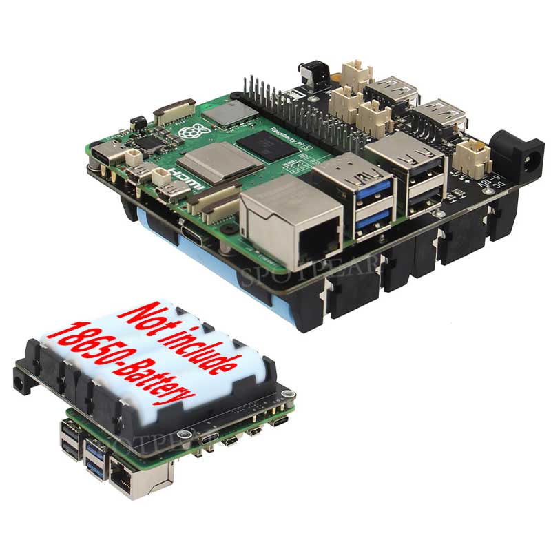 X1202 Raspberry Pi 5 UPS Board - Raspberry Pi Uninterrupted Power Supply Ups 18650 recensie en prijs